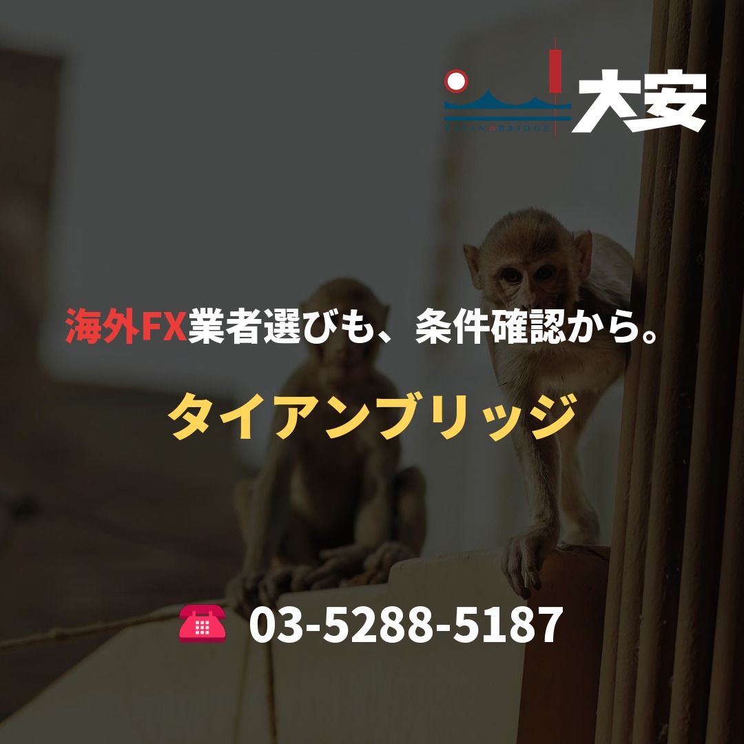 海外FX業者選びも、条件確認から。｜タイアンブリッジ