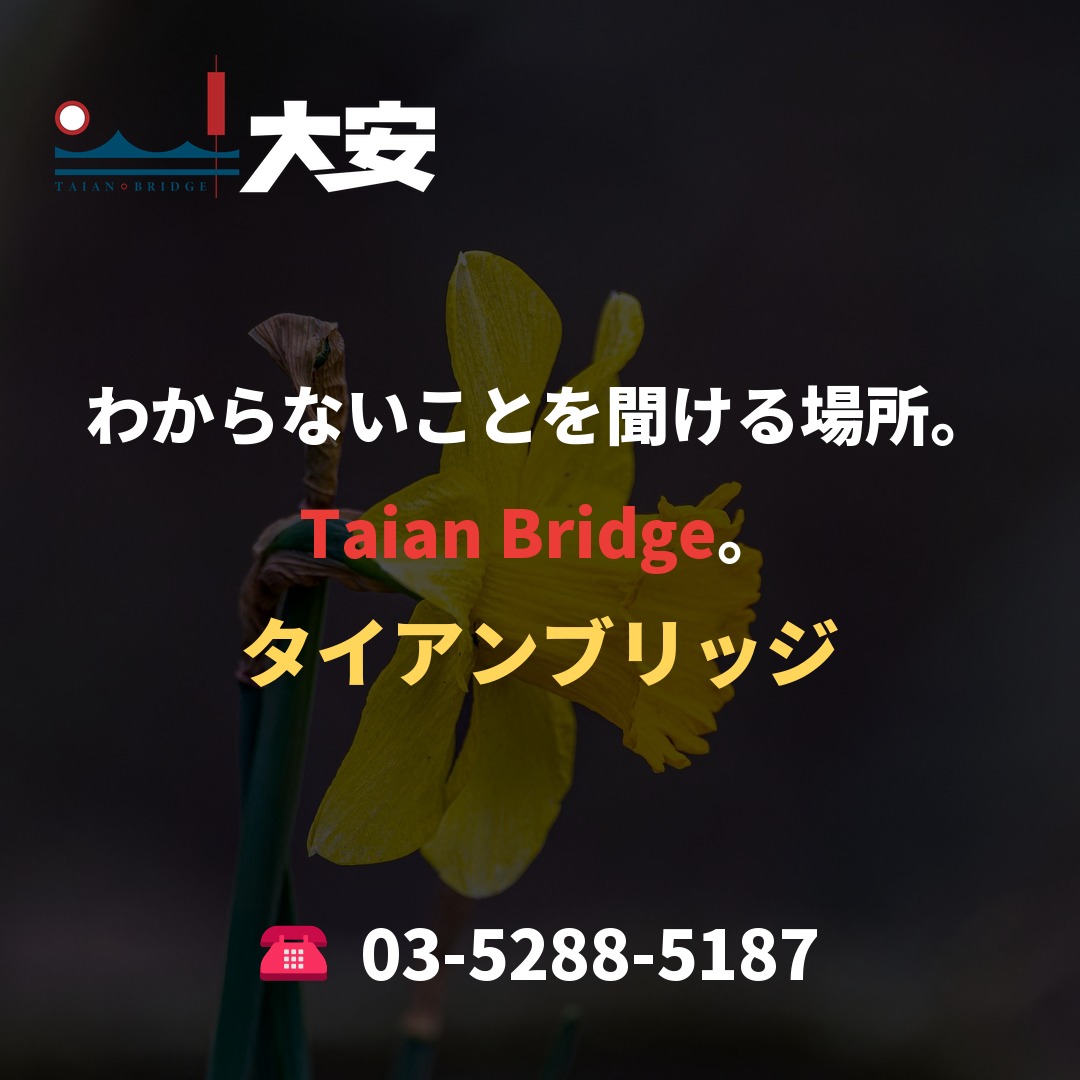 わからないことを聞ける場所。Taian Bridge。