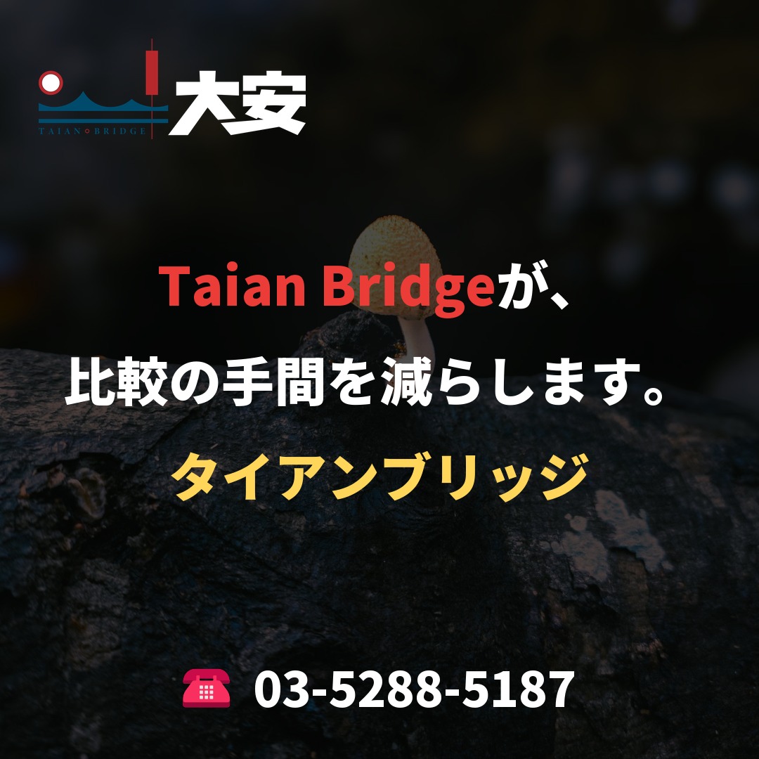 Taian Bridgeが、比較の手間を減らします。