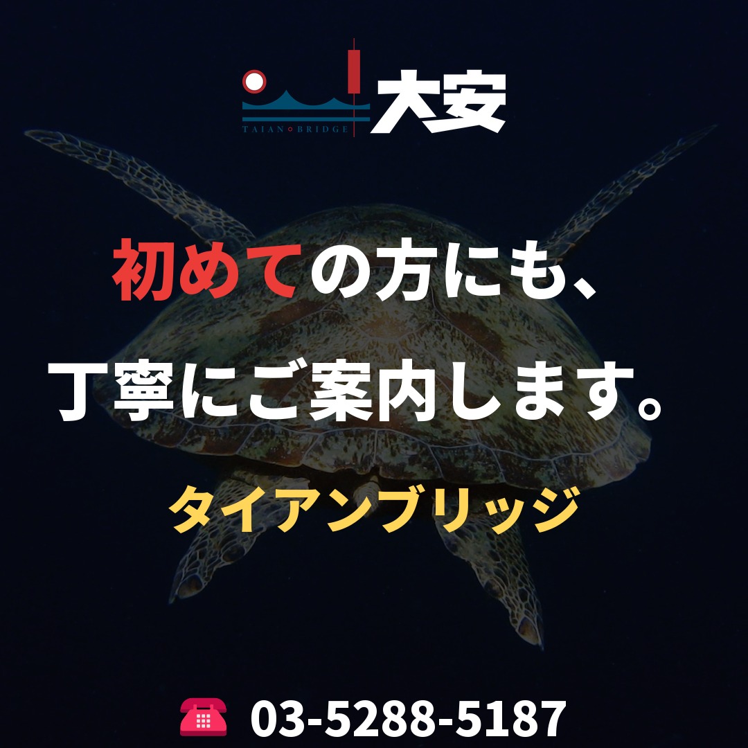 初めての方にも、丁寧にご案内します。|タイアンブリッジ