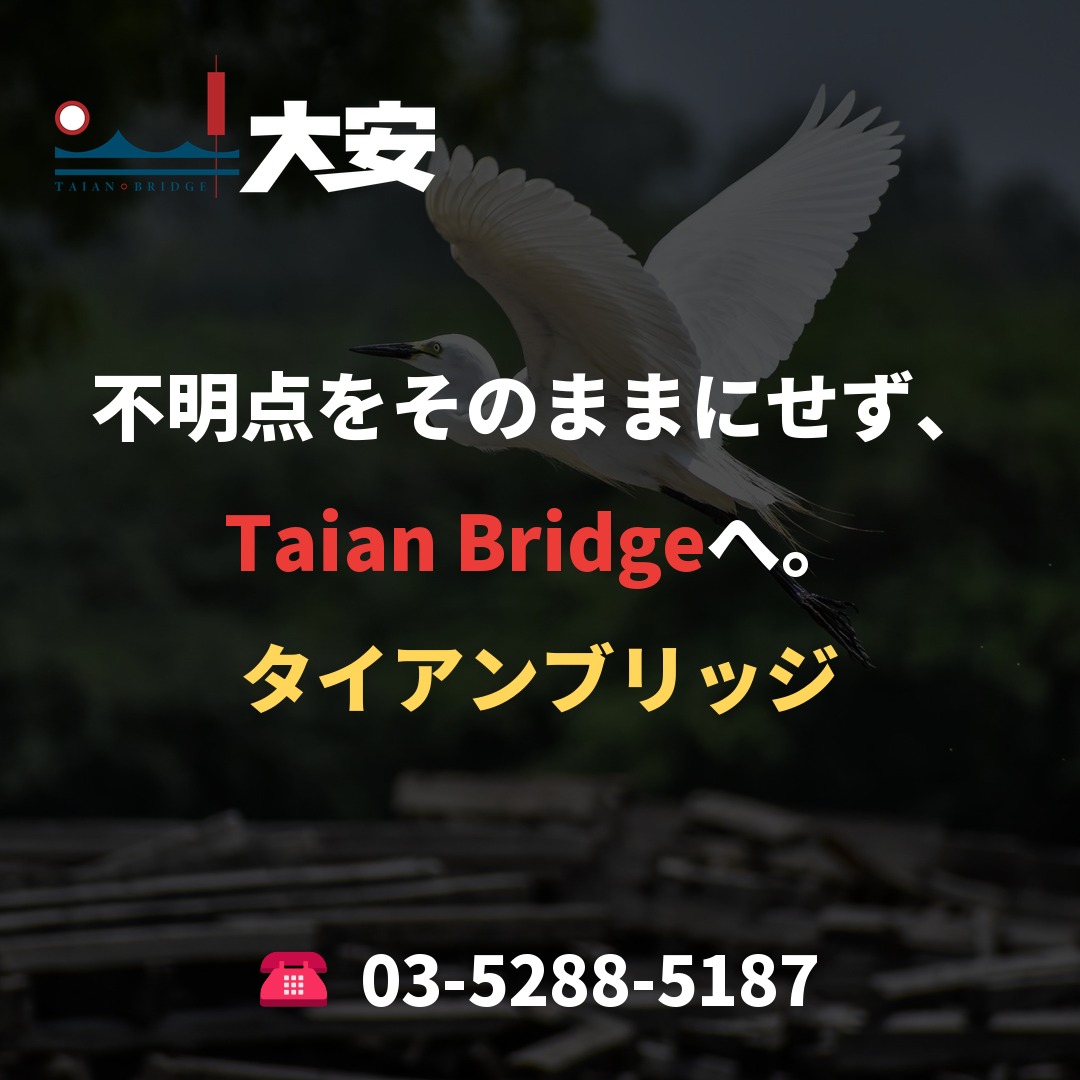 不明点をそのままにせず、Taian Bridgeへ。