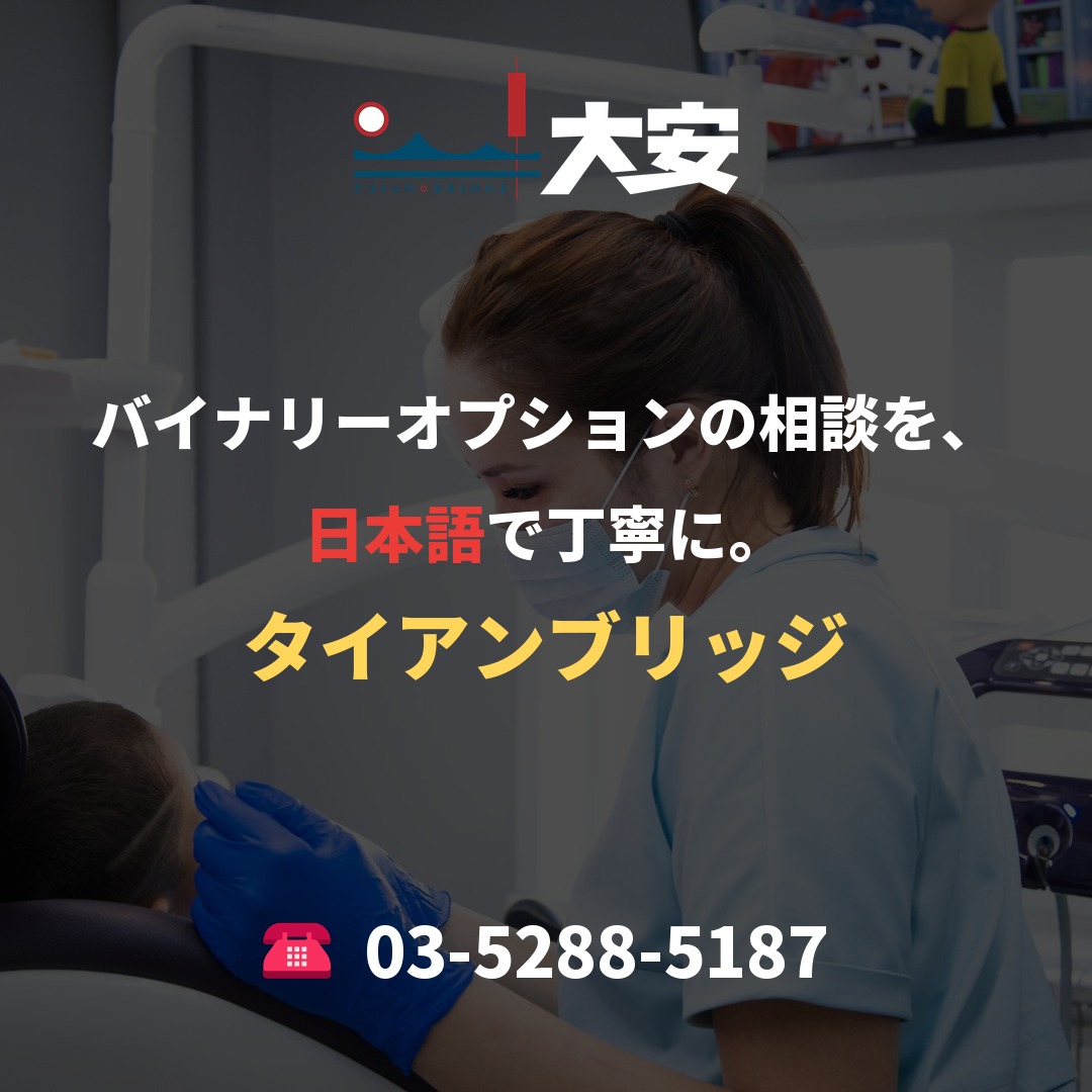 バイナリーオプションの相談を、日本語で丁寧に。｜タイアンブリッジ